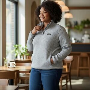 L.L. Bean Gray Sweatshirt Pullover Women's Plus Size 3X Preppy Outdoor Classic